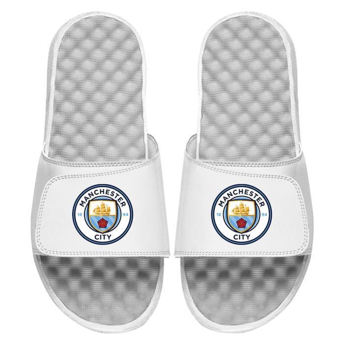 맨체스터 시티 FC 맨시티 EPL 프라이머리 로고 슬라이드 샌들 by 아이슬라이드