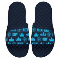 맨체스터 시티 FC 맨시티 EPL 글리프 패턴 슬라이드 샌들 by 아이슬라이드